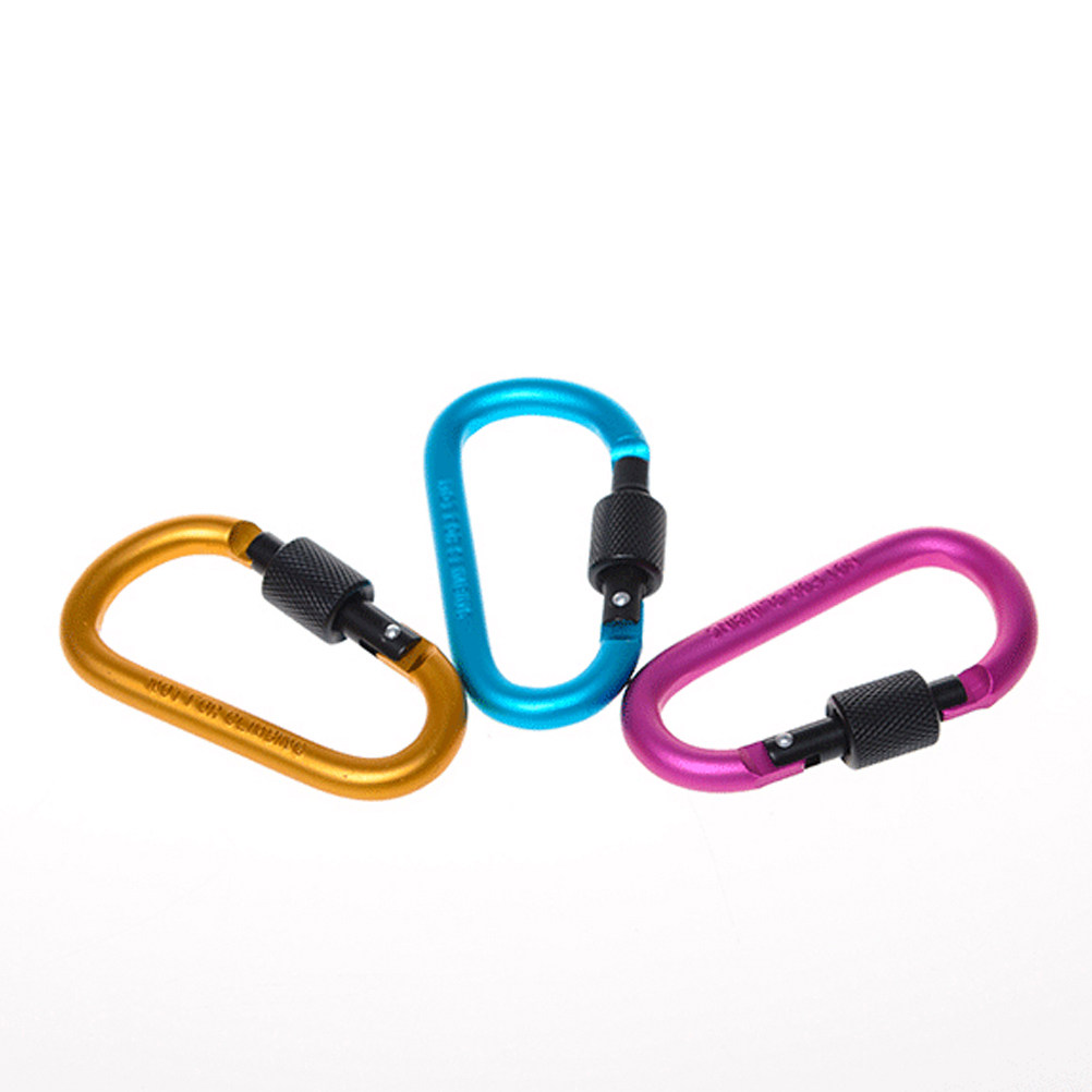 Carabiner Locking D - 1Pcs Premium Locking Carabiner Keychain Rugged