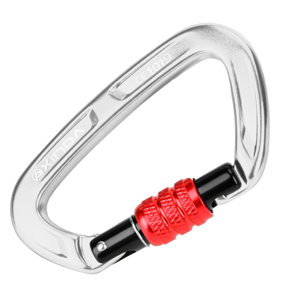 Carabiner Locking D - Aluminum Alloy Locking Carabiner D Shape