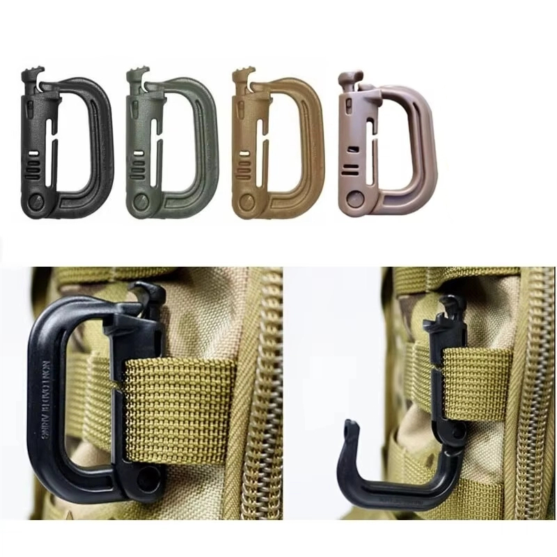 Carabiner Locking D - 2Pcs MOLLE Carabiner Tactical D Locking