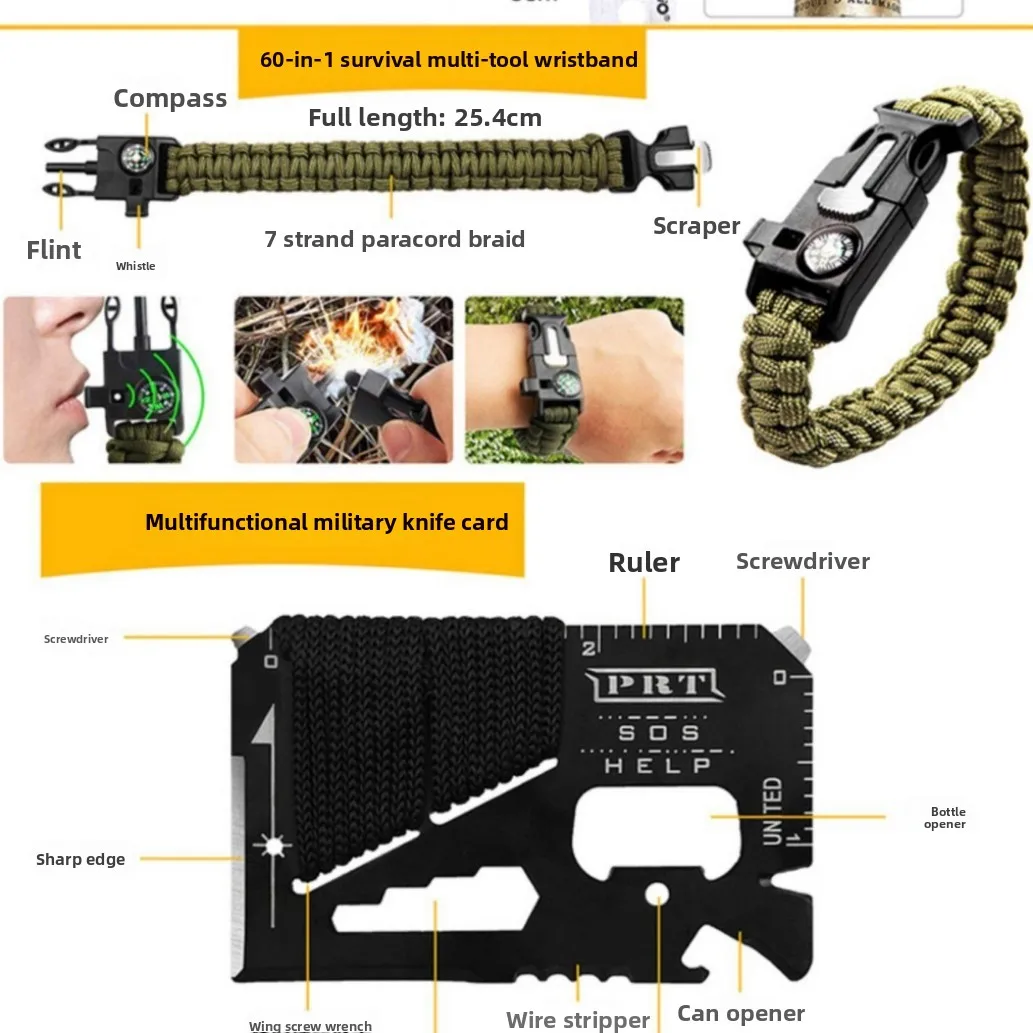 60-in-1 Outdoor Survival Emerg - Outdoor Adventure Lab review and price