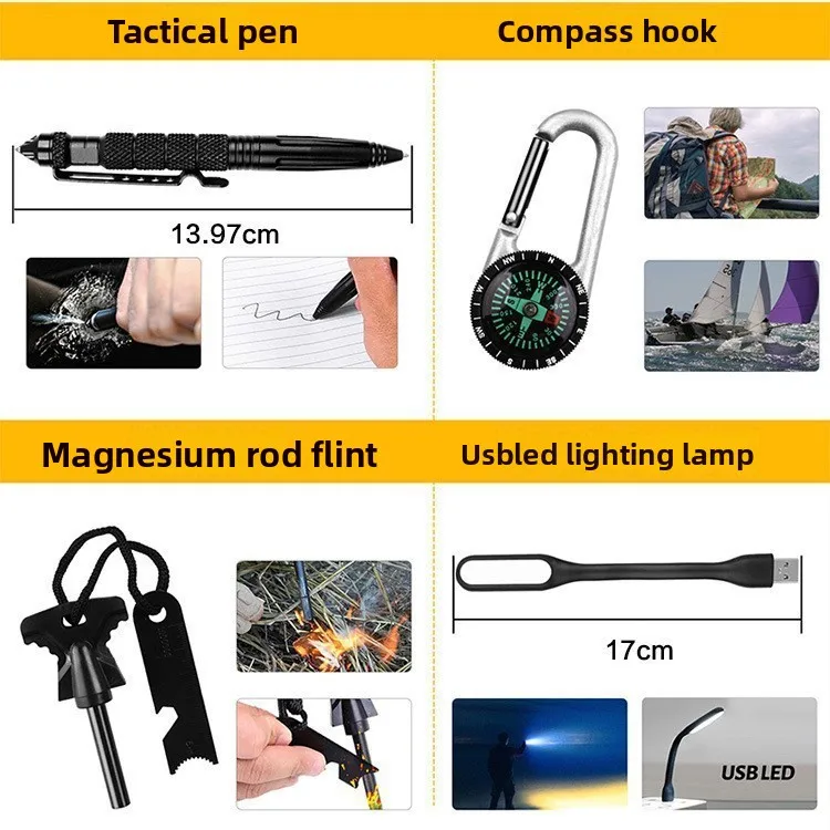 60-in-1 Outdoor Survival Emerg - Outdoor Adventure Lab review and price