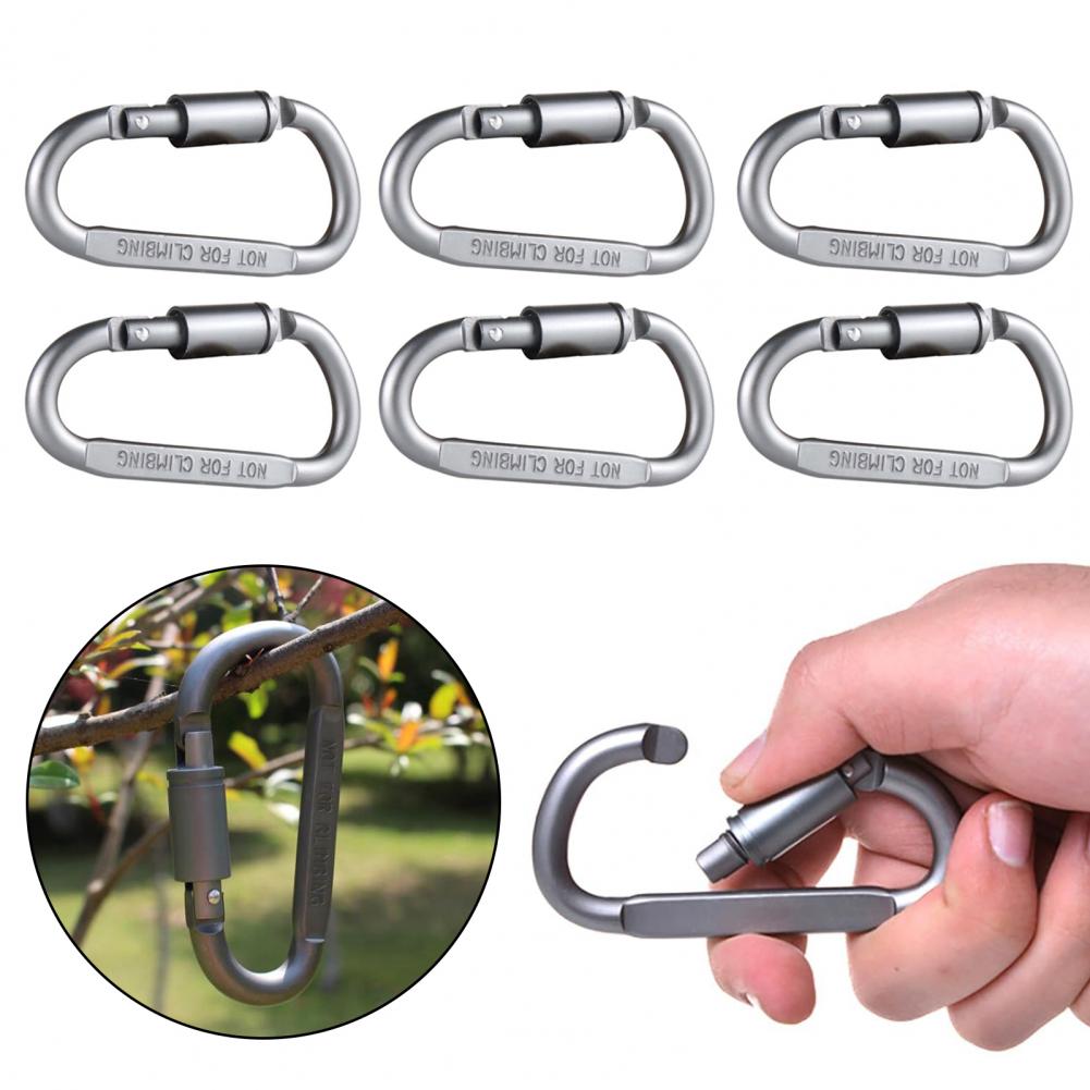 Mini Carabiner Clips 6pcs Lock - Carabiner Locking D review and price