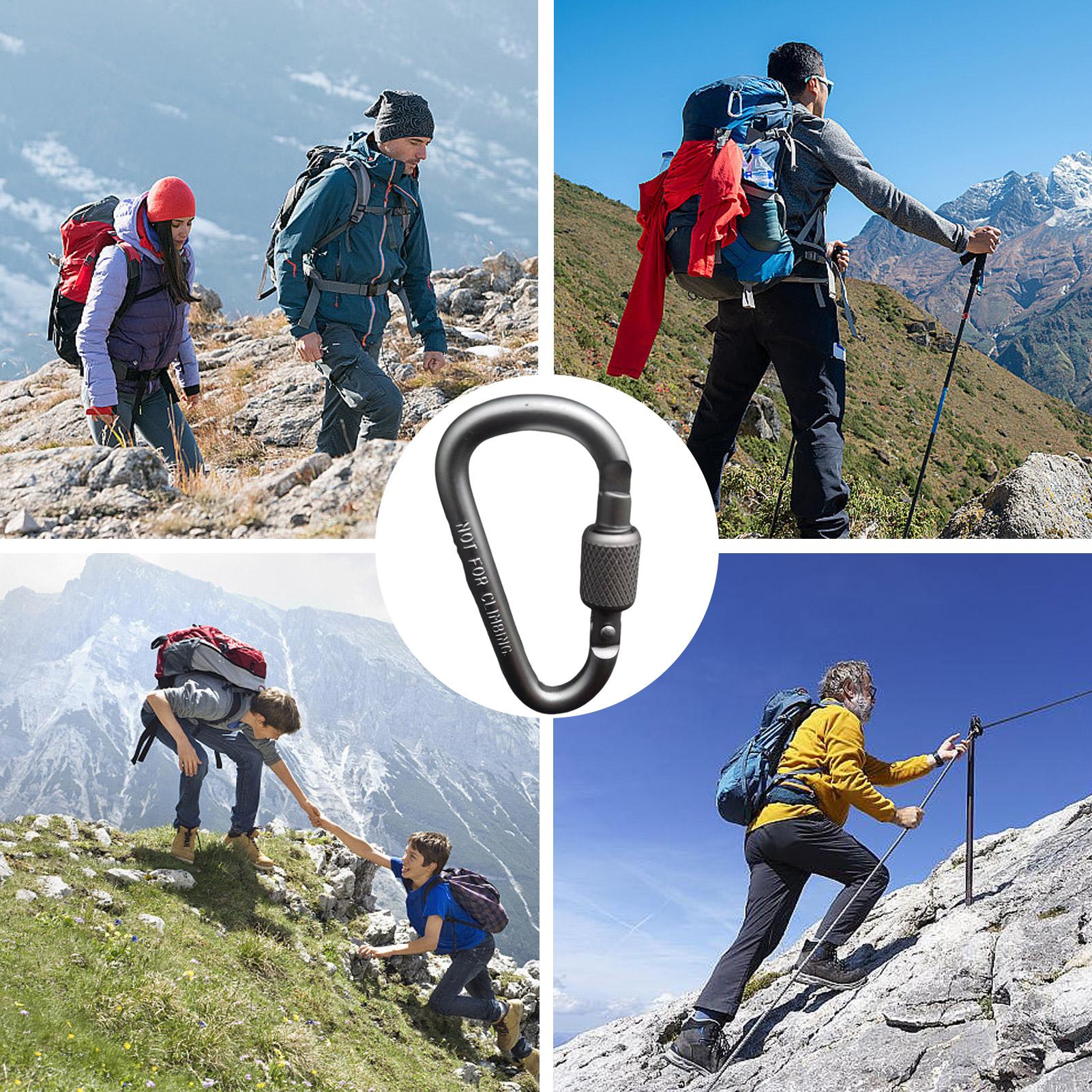 Outdoor Aluminum D Shape Locki - Carabiner Locking D review and price