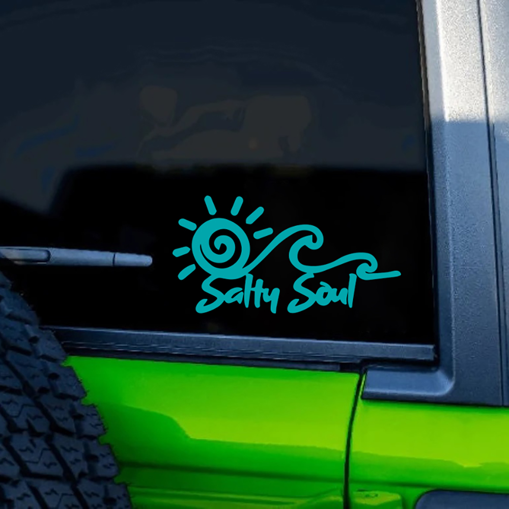 Salty Soul Sun Wave Vinyl Stic - Outdoor Adventure Rv review and price