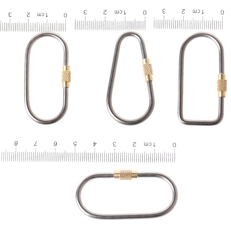 5pcs/lot Titanium Locking Cara - Carabiner Locking D review and price