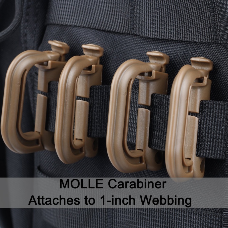 5Pcs Plastic D-Ring Tactical B - Carabiner Locking D review and price