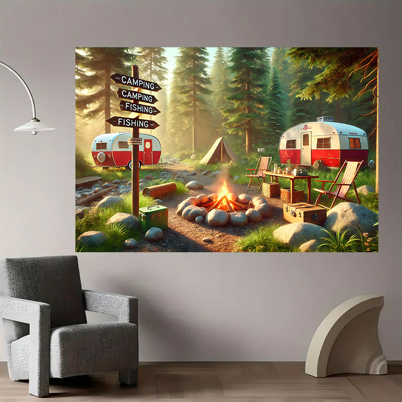 Camping RV Trailer Tapestry Ou - Outdoor Adventure Rv review and price