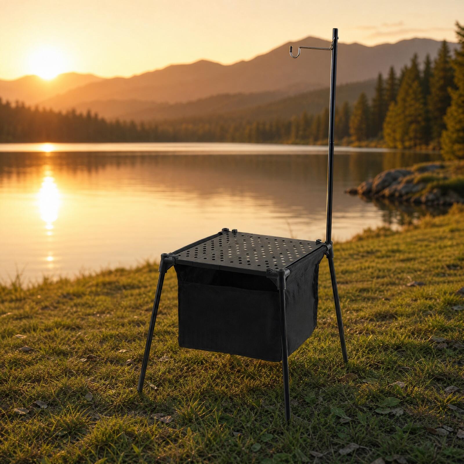 Foldable Outdoor Dining Table  - Outdoor Adventure Table With Storage review and price