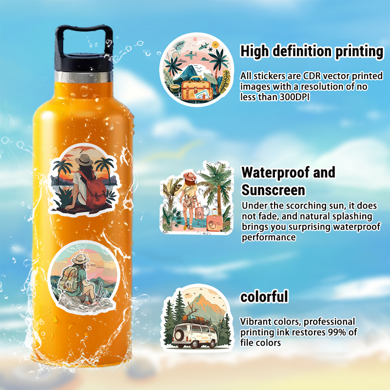 50PCS World Travel Stickers Pa - Outdoor Adventure World review and price