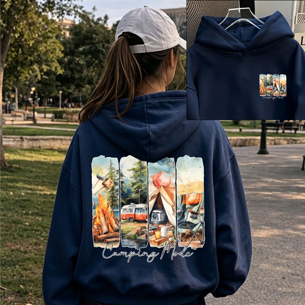 Women Camping Mode Watercolor  - Outdoor Adventure Rv review and price