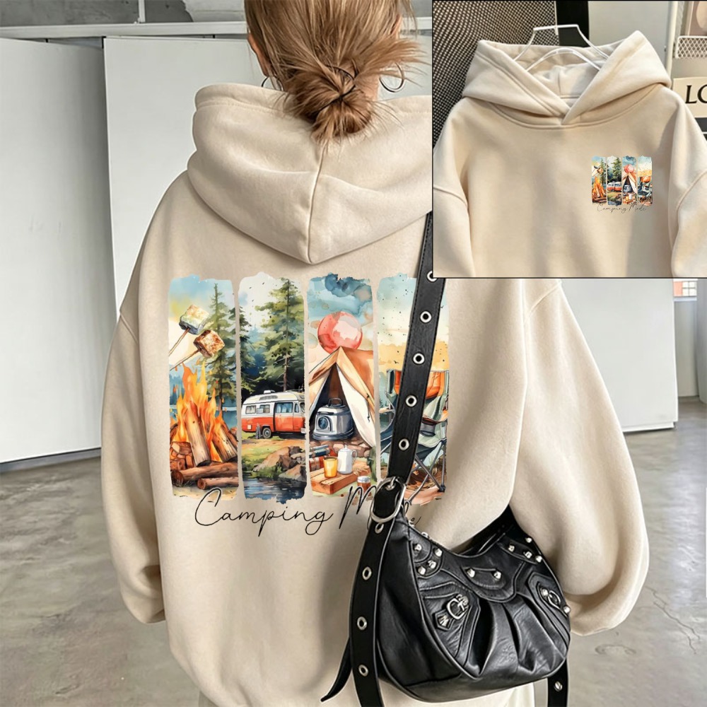 Women Camping Mode Watercolor  - Outdoor Adventure Rv review and price