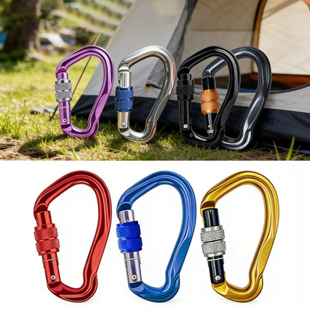 New 7075 Aluminum Locking Cara - Carabiner Locking D review and price