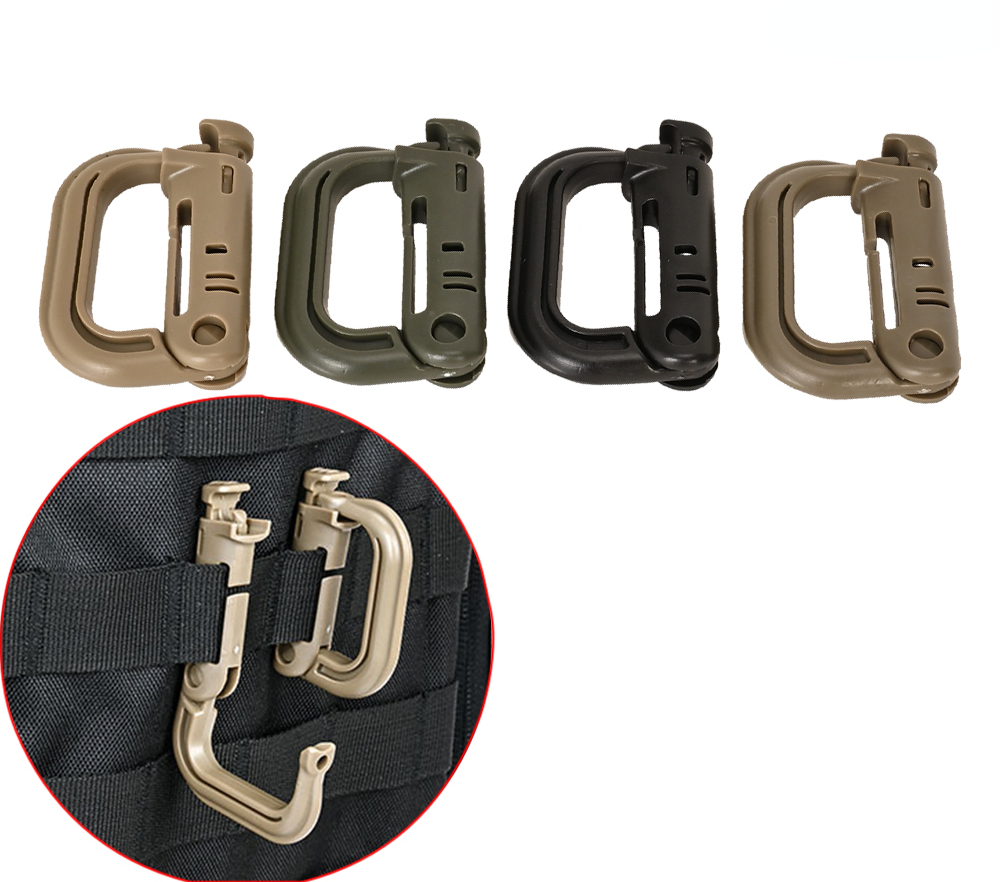 2Pcs MOLLE Carabiner Tactical  - Carabiner Locking D review and price